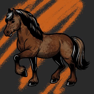 realistic horse