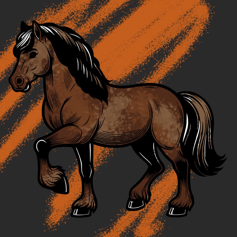 realistic horse