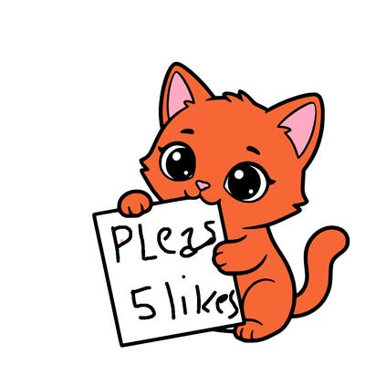 a small cat with a blank sheet of paper in its hand. the cat is sooooooo cute!