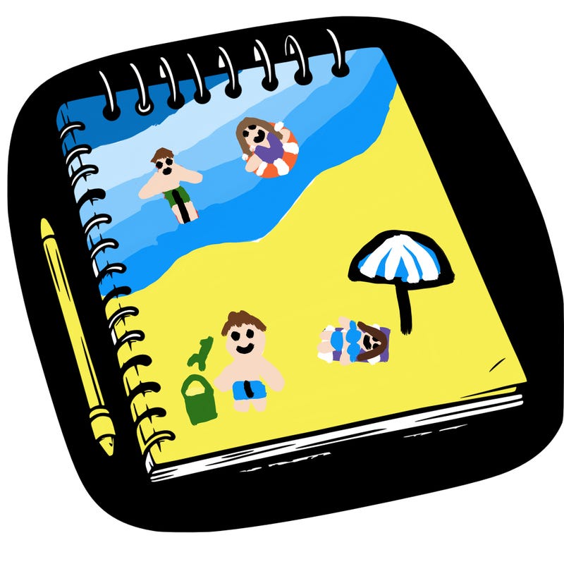 a blank sketch pad