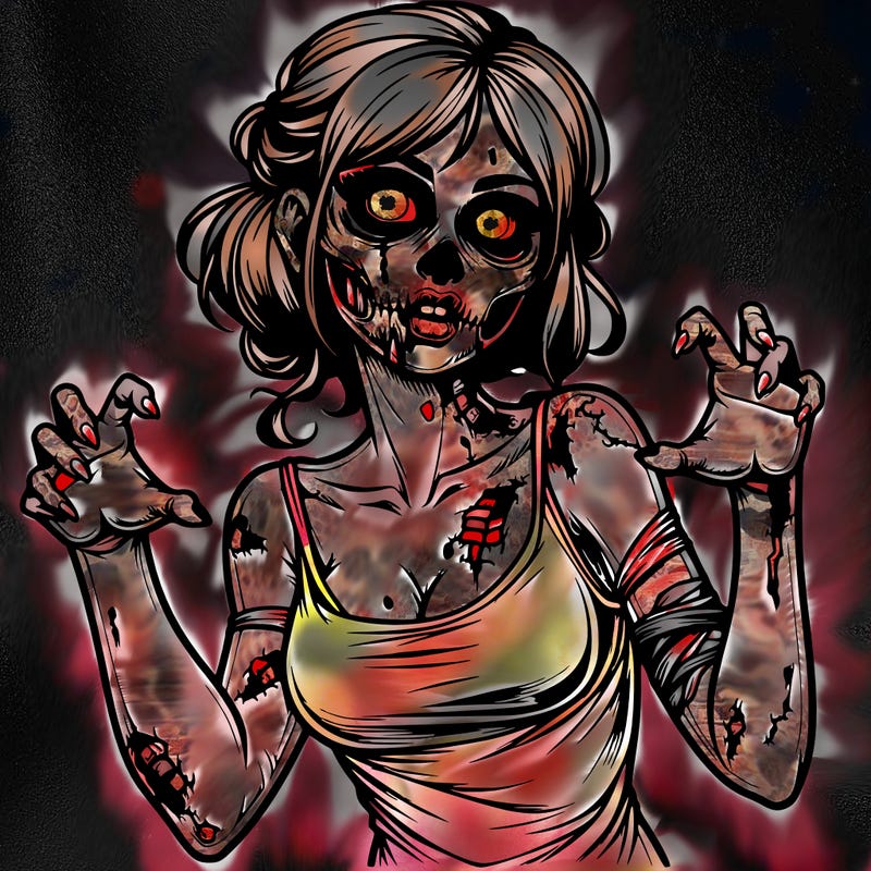 realistic zombie girl