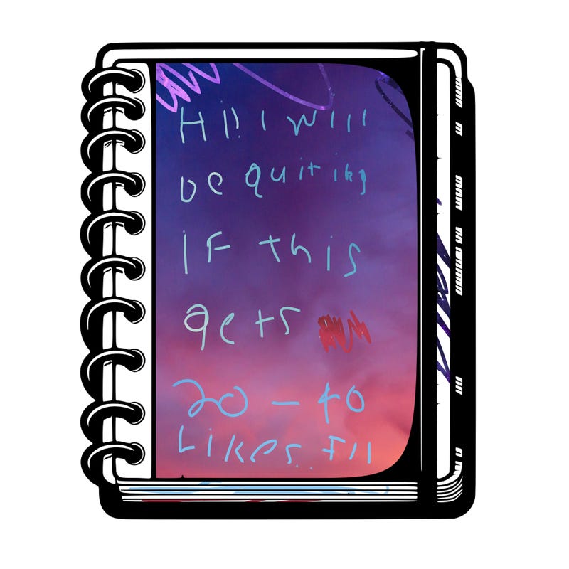 blank, realistic notebook