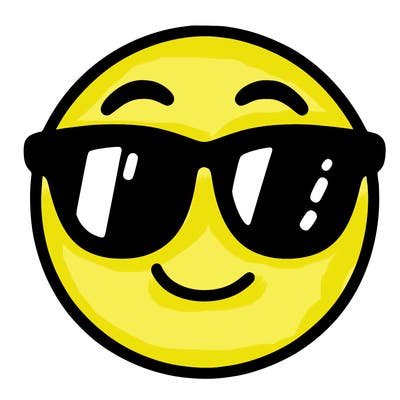 emoji with sunglasses