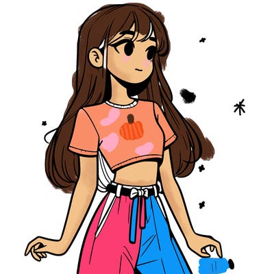 girl in a cute crop top