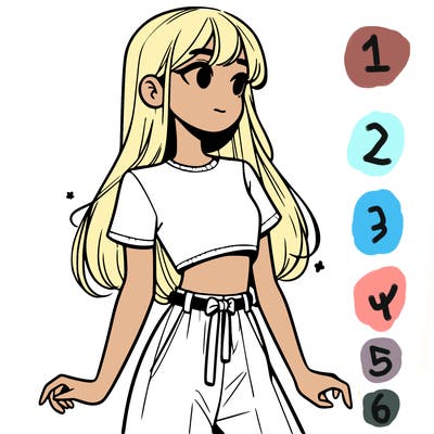 girl in a cute crop top