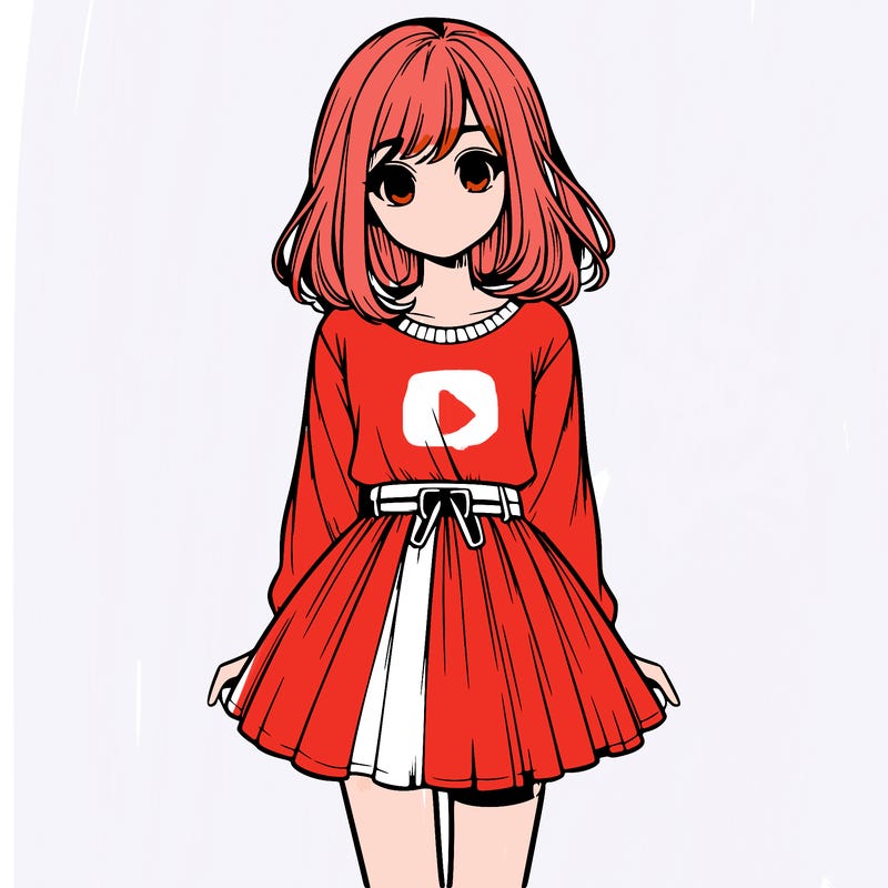 realistic girl with a skirt on