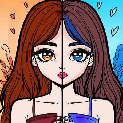 realistic girl split