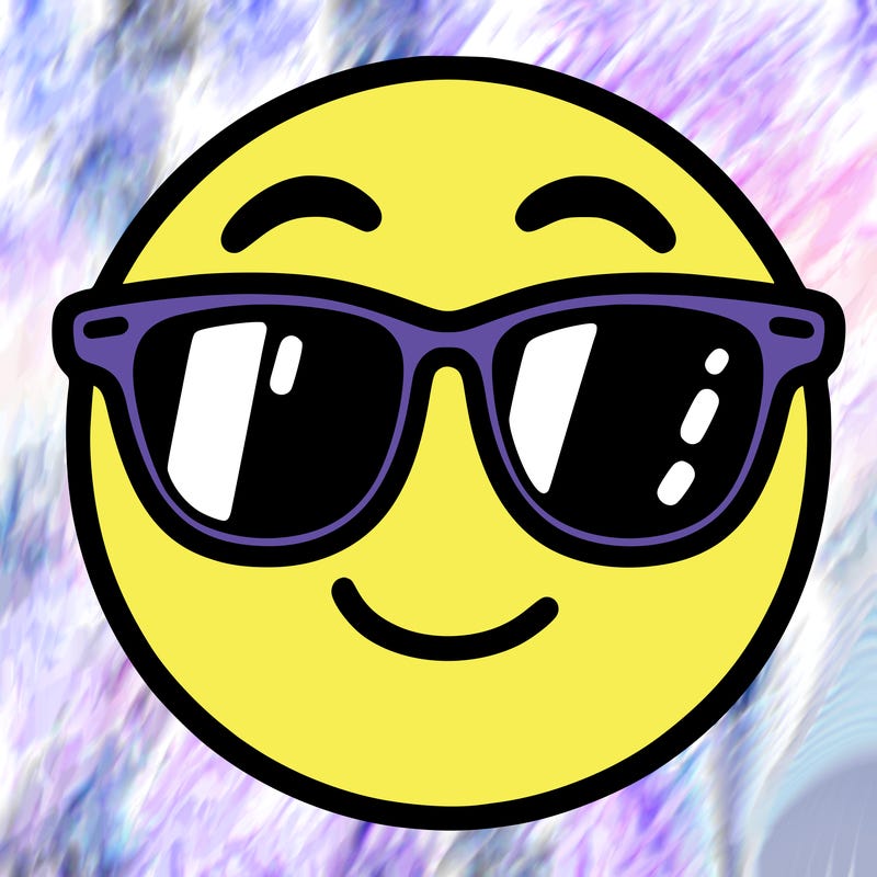 emoji with sunglasses