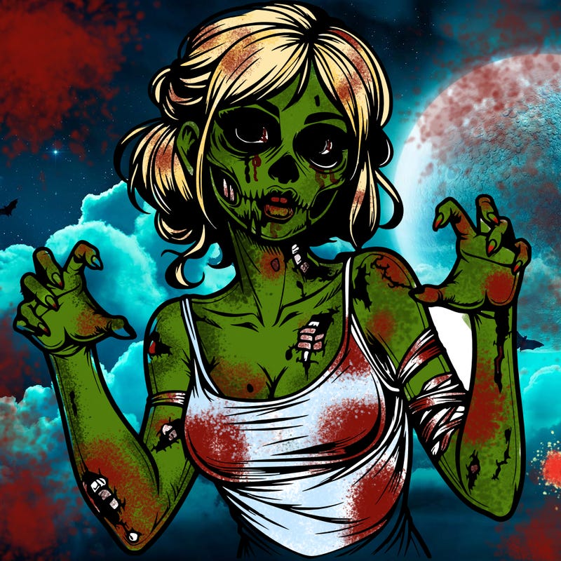 realistic zombie girl