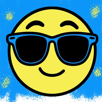 emoji with sunglasses