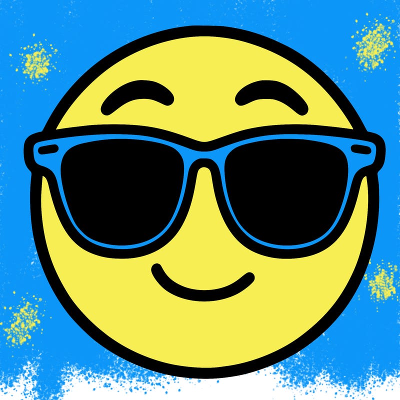 emoji with sunglasses