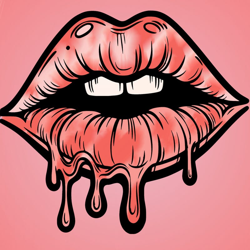 lips that look realistic and drip