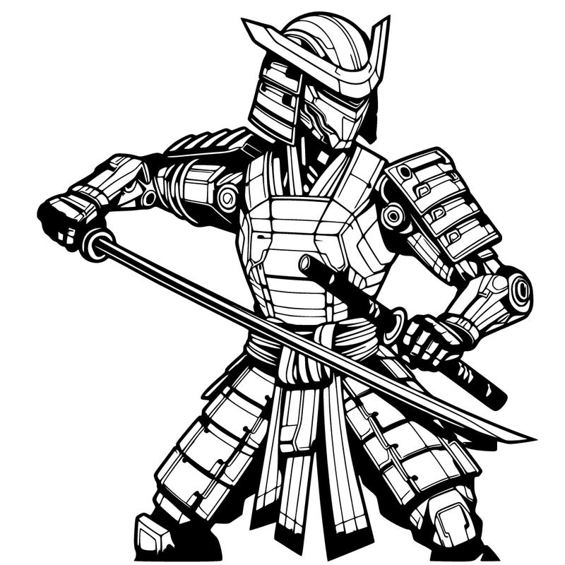 samurai, futuristic
