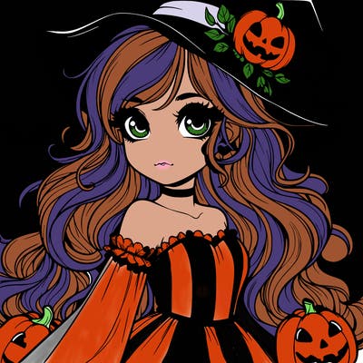 realistic girl halloween
