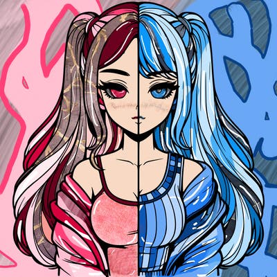 realistic girl split