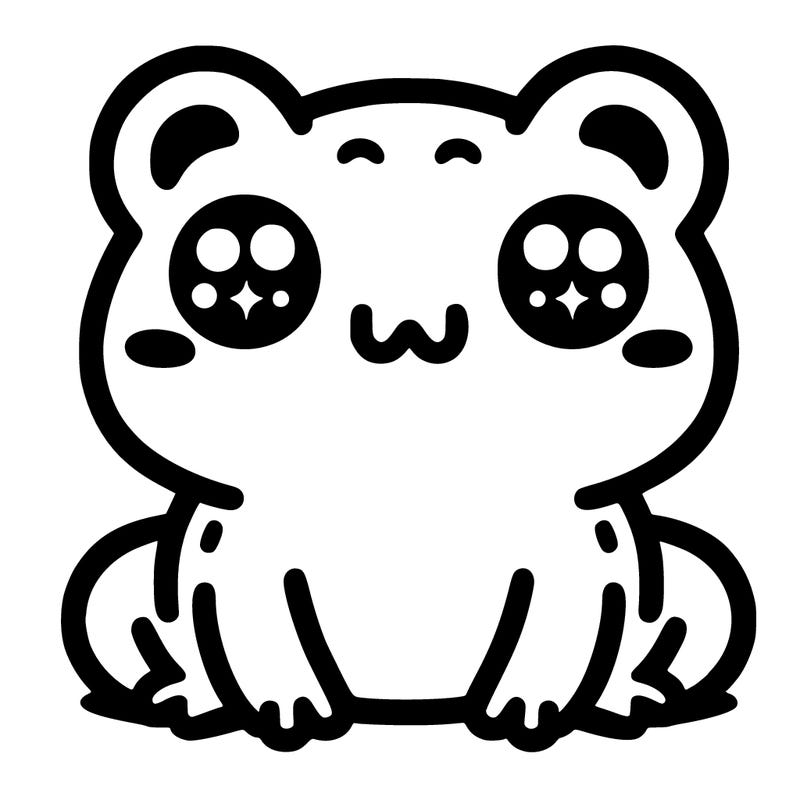 cute kawaii frog