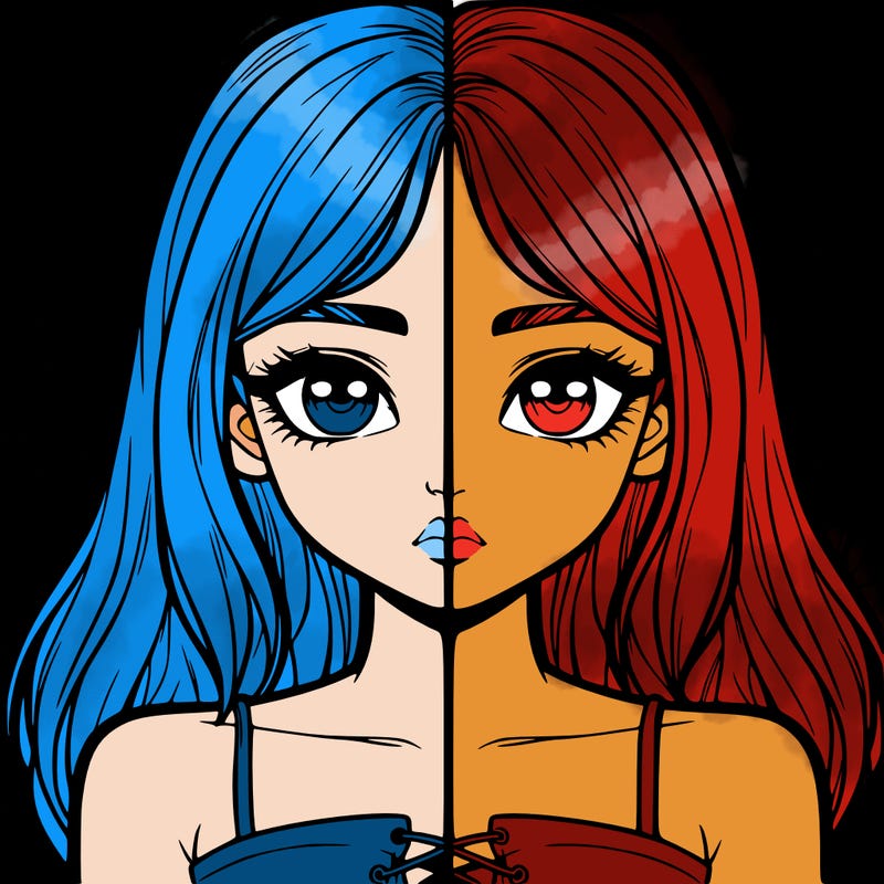 realistic girl split