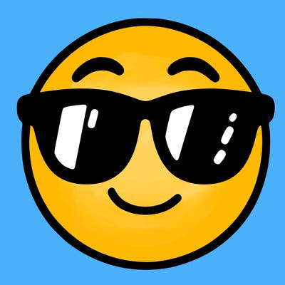 emoji with sunglasses