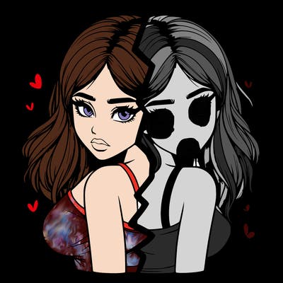 realistic girl split