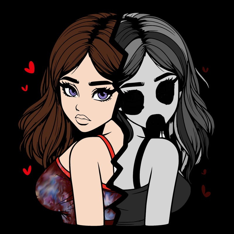 realistic girl split