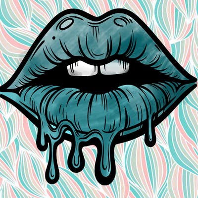 lips that look realistic and drip