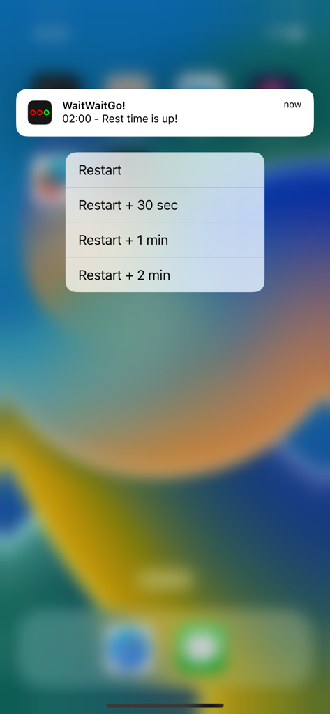 Rest Timer - WaitWaitGo! - Health & Fitness App | MWM