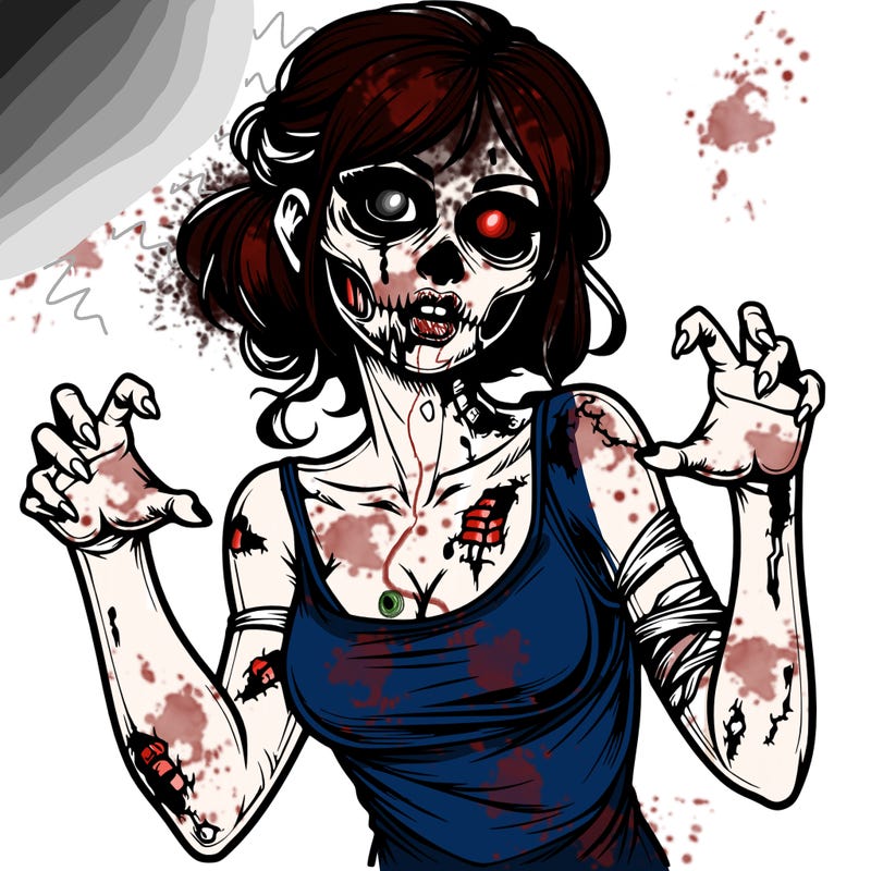 realistic zombie girl