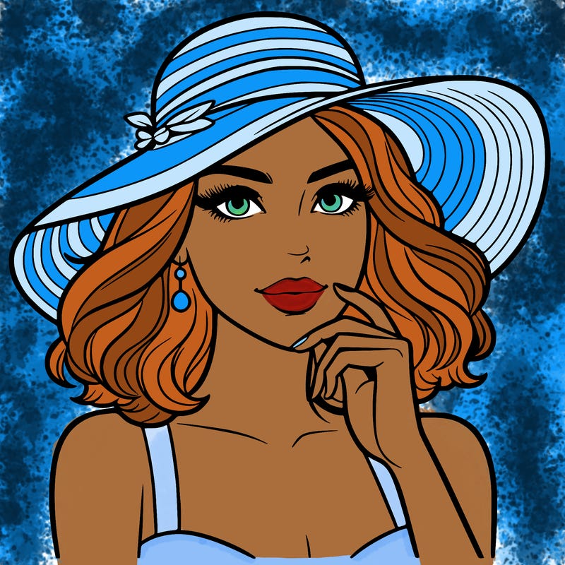 beautiful woman in hat