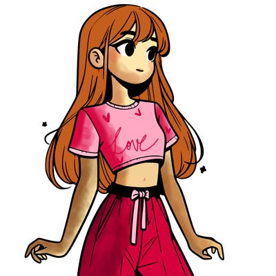 girl in a cute crop top