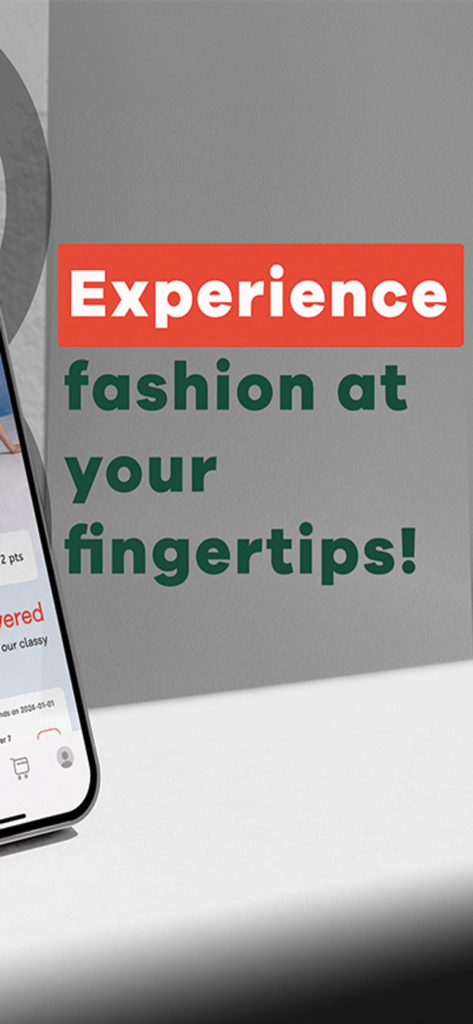 Everbest - Everbest mobile app banner with the text Experience fashion at your fingertips