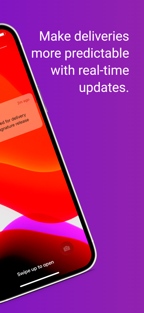 FedEx Mobile app notification on an iPhone screen showing real-time delivery updates