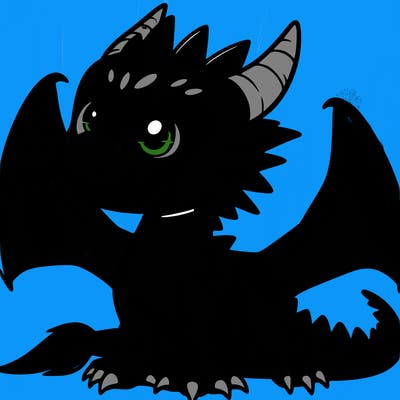 fierce baby night dragon