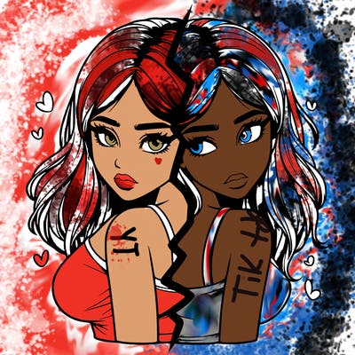 realistic girl split