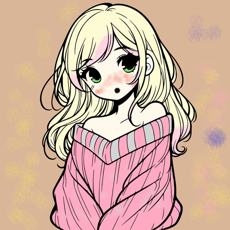 shy pretty girl wearing a sweater that is falling off one shoulder portrait