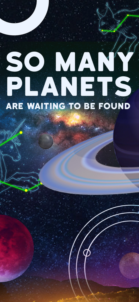 The Constellation Star Finder - Planets and constellations shown in the star finder app