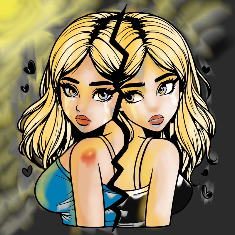 realistic girl split