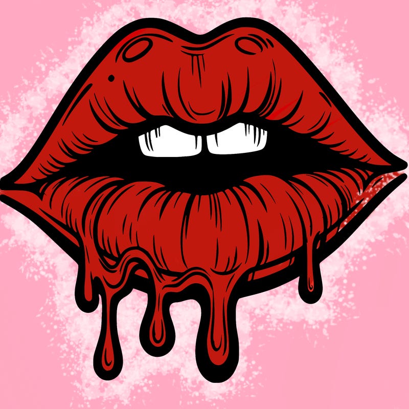 lips that look realistic and drip