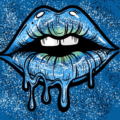 lips that look realistic and drip