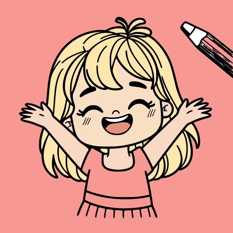 a girl that’s happy