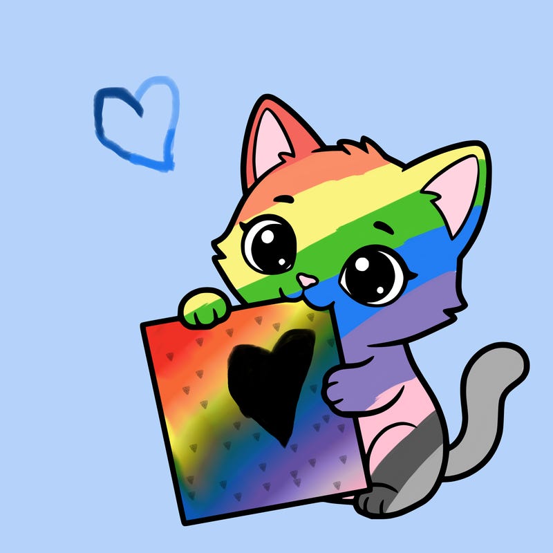 a small cat with a blank sheet of paper in its hand. the cat is sooooooo cute!