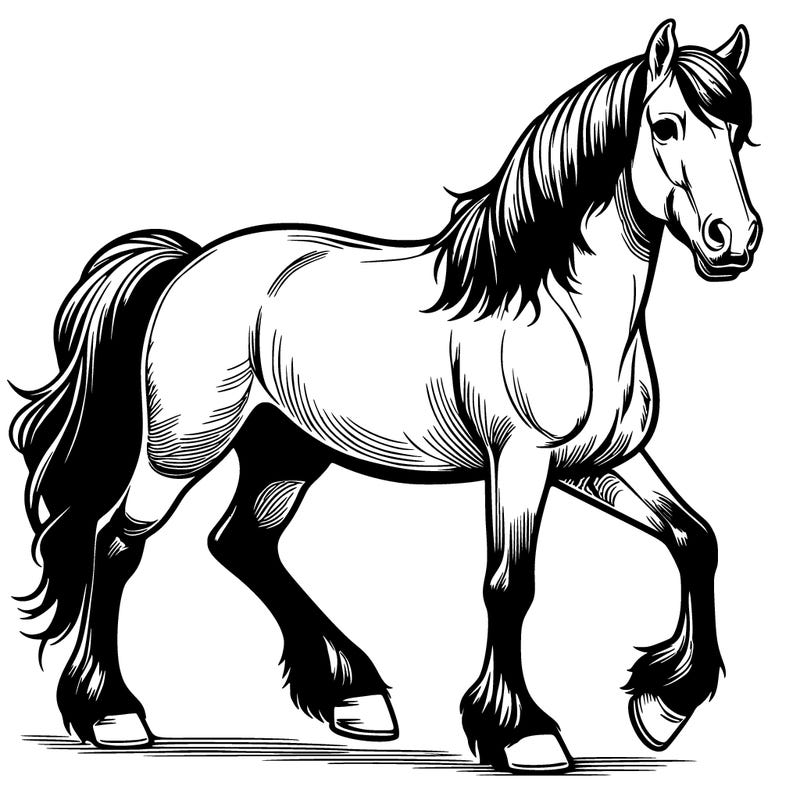 realistic horse