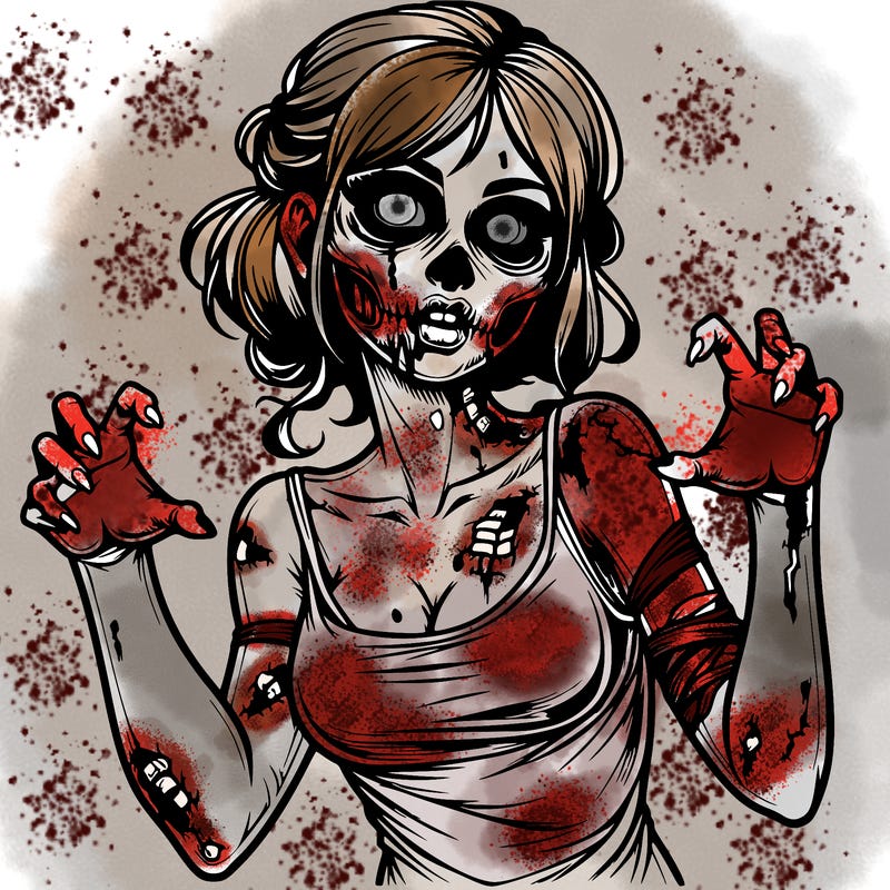 realistic zombie girl