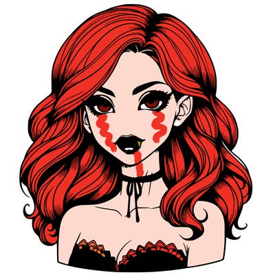 vampire girl realistic