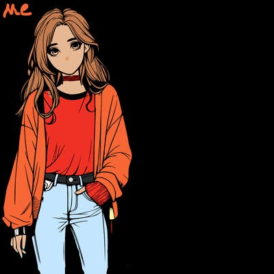 realistic teenage girl