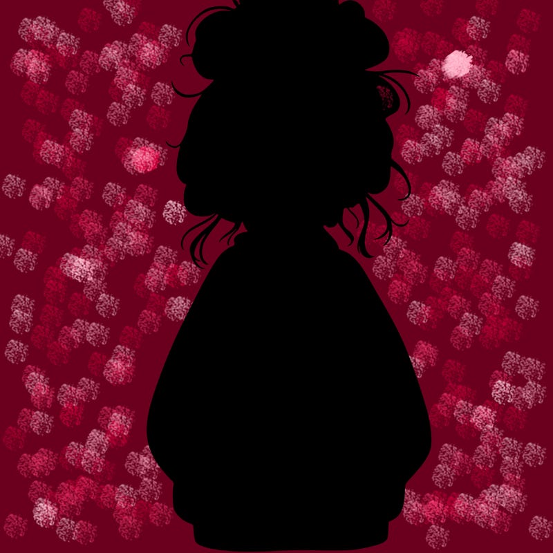 girl with baggy sweatshirt and messy bun