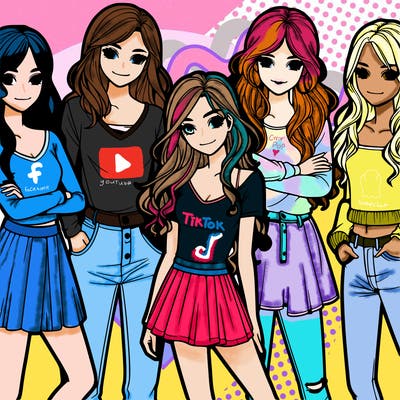 five realistic girls