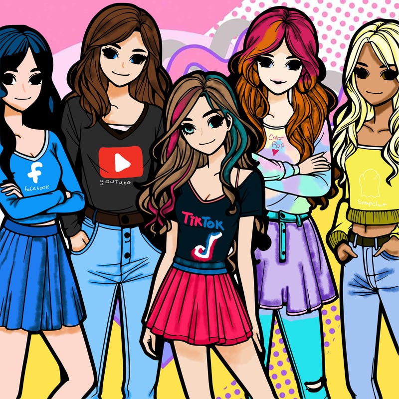 five realistic girls