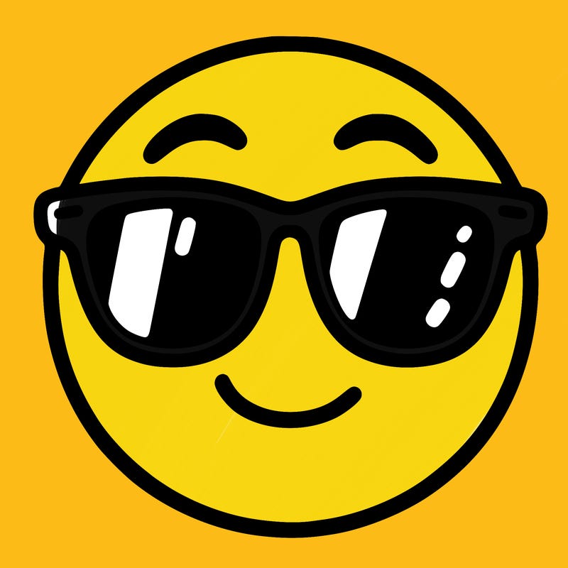 emoji with sunglasses