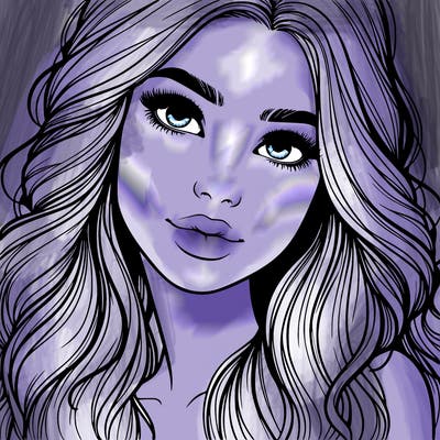 beautiful realistic girl