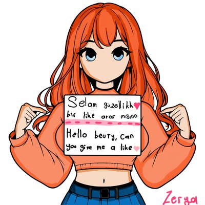 girl holding a blank sign in a long sleeve crop top